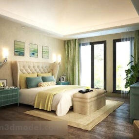 Bedroom Study Interior V1 3d model