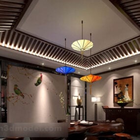 Tea Room Interior V1 3d model