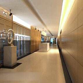 Scifi Corridor Interior דגם תלת מימד