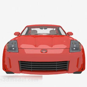 Modelo 3d de carro vermelho