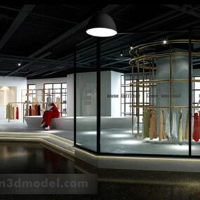 Innenraum des Einkaufszentrums V3 3D-Modell