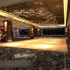 Luxury Restaurant Interior 3d model
