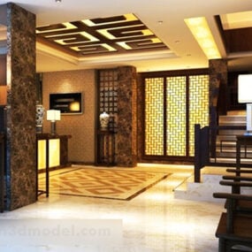Chinese Style Entrance Interior V2 3d model