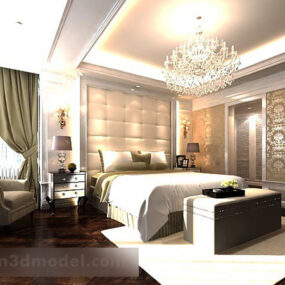 Nordic Bedroom Interior V1 3d model
