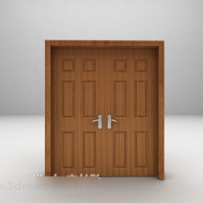Gray Wooden Door V1 3d model