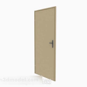 Simple Home Wooden Door V1 3d model