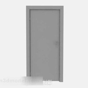 Gray Wooden Door V11 3d model