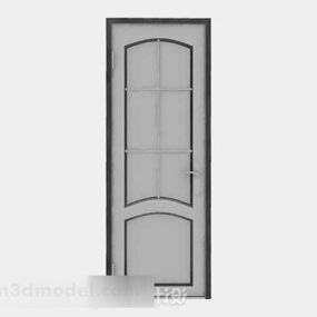 Grijze houten deur V12 3D-model
