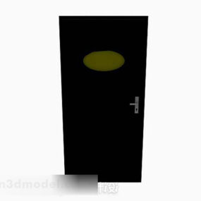 Puerta de madera simple modelo V4 3d