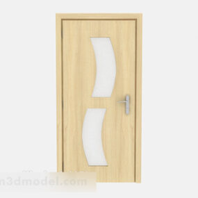 Puerta de la habitación del hogar simple V1 modelo 3d