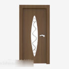 Diseño de puerta de madera para apartamento
