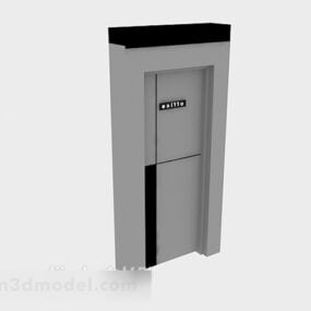 Porte d'escalier d'appartement modèle 3D