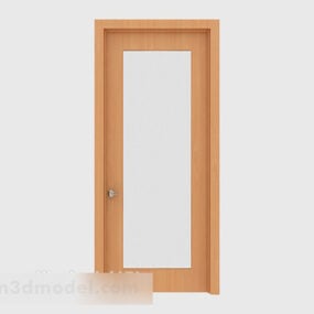 דלת חדר רחצה ביתית דגם תלת מימד