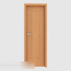 Eenvoudige massief houten deur V2