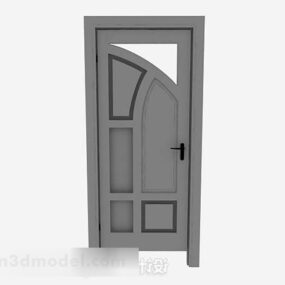 Pintu Kayu Rumah Model V4 3d