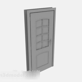 Domácí dřevěné dveře V5 3D model