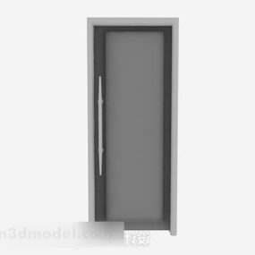 16д модель Серая Деревянная Дверь V3