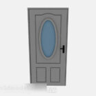 ประตูไม้สีเทา V18
