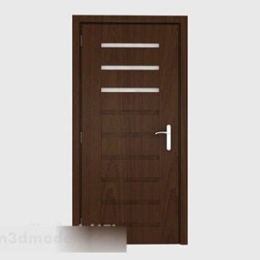 Simple Solid Wood Door V4 3d model