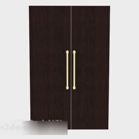 Simple Wooden Door V6 3d model