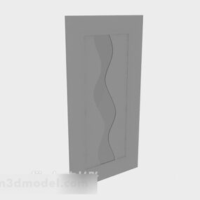 Porte en bois massif V3 modèle 3D