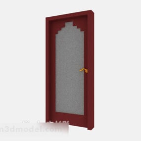 Modello 2d di porta in legno Design V3