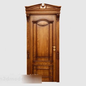 Classic Wood Door 3d model