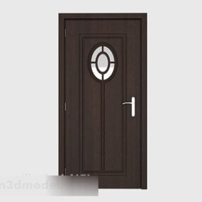 פשוט דלת עץ מלא בדרגה גבוהה V1 דגם תלת מימד