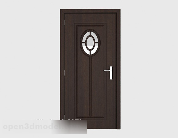 Simple High-grade Solid Wood Door V1