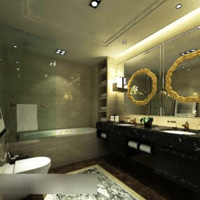 Koupelna Vana Interiér V2 3D model
