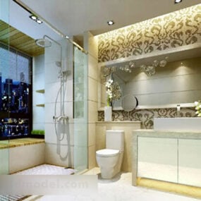 Kylpyhuoneen sisäovi V1 3d malli