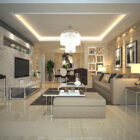 Modern Living Room Furniture Interior V3