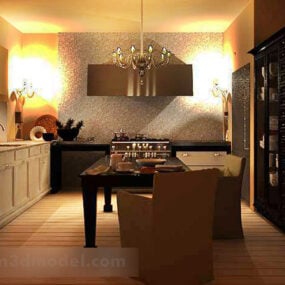 Home Kitchen Decor Interior 3d model