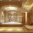 Interior de diseño de baño de lujo