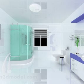 Bathroom Integrated Ceiling Decoration Interior 3d model