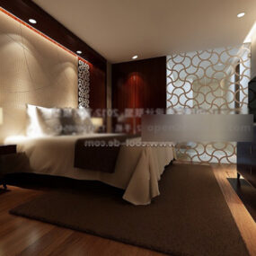 Master Bedroom Decor Interior 3d model