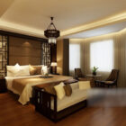 Soveværelse klassiske møbler interiør