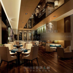 餐厅私人房间内部V3 3d模型