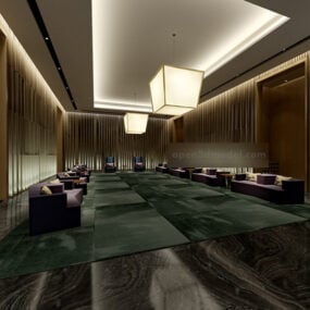 Conference Room Interior V7 3d model