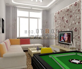 Piccolo soggiorno interno V2 Modello 3d