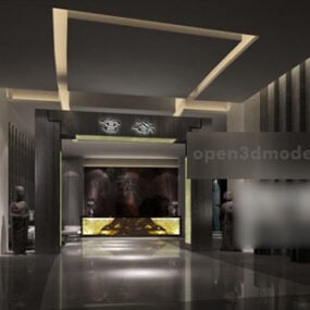 3D-Modell des Innenbereichs des Trade Center Hall Corridor