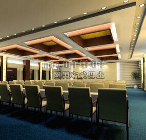 Western Conference Room Interiør 3d-modell