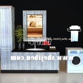 Home Wash Basin Interior 3d model