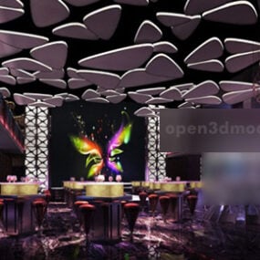 Bar Club Restaurant Interiør 3d-modell