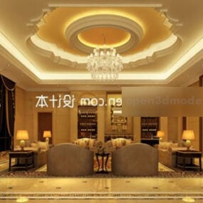 Living Room Interior V21 3d model
