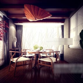 Small Dinning Space Interior 3d model
