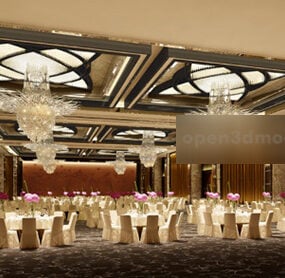 Royal Ballroom Interior 3d model