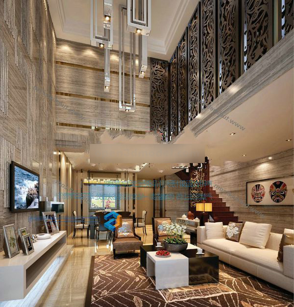 Luxury Villa Design Living Room Interior 3d Model - .Max, .Vray ...