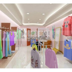 Clothing Showroom Interior 3d model
