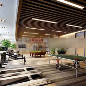Gym Center interiör 3d-modell